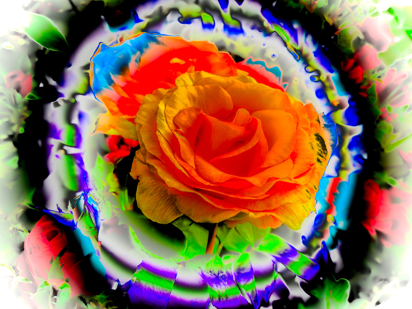Rainbow Rose